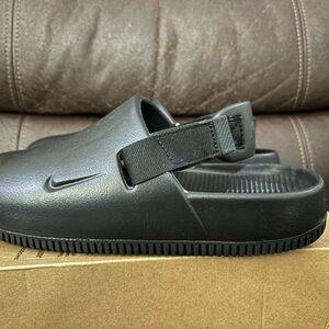 Nike calm mule Black Slip-On Sandals brand new no box lid size 6 women’s